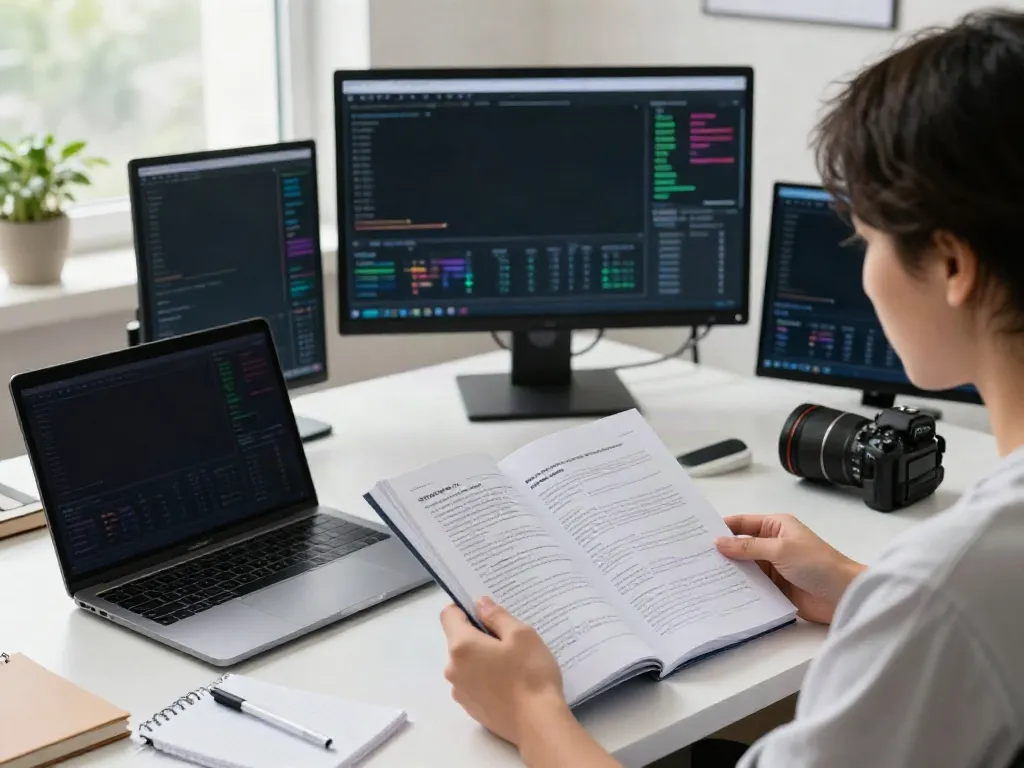 Focused professional reviewing analytical data at a desk; read the guide for insights.