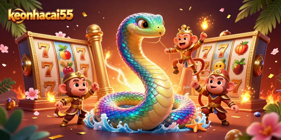 Experience thrilling wins at keonhacai55 with vibrant slot games and shimmering characters in action.